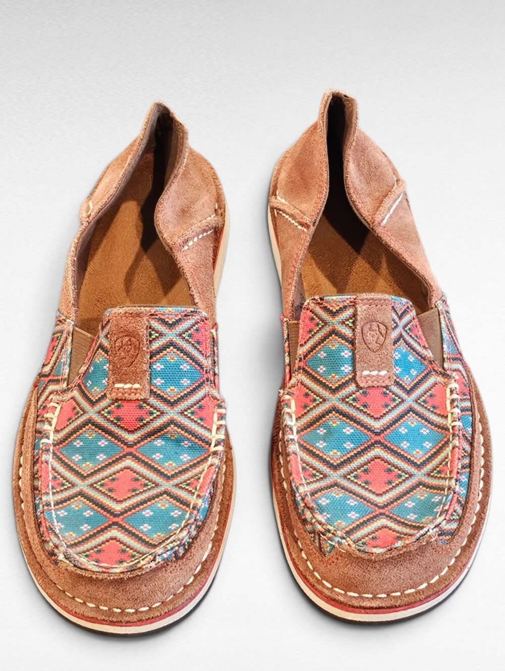 Ariat Southwestern Print Slip On Cruiser Loafers Size 8.5B - Picture 4 of 15